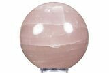 Polished Rose Quartz Sphere - Madagascar #344330-1
